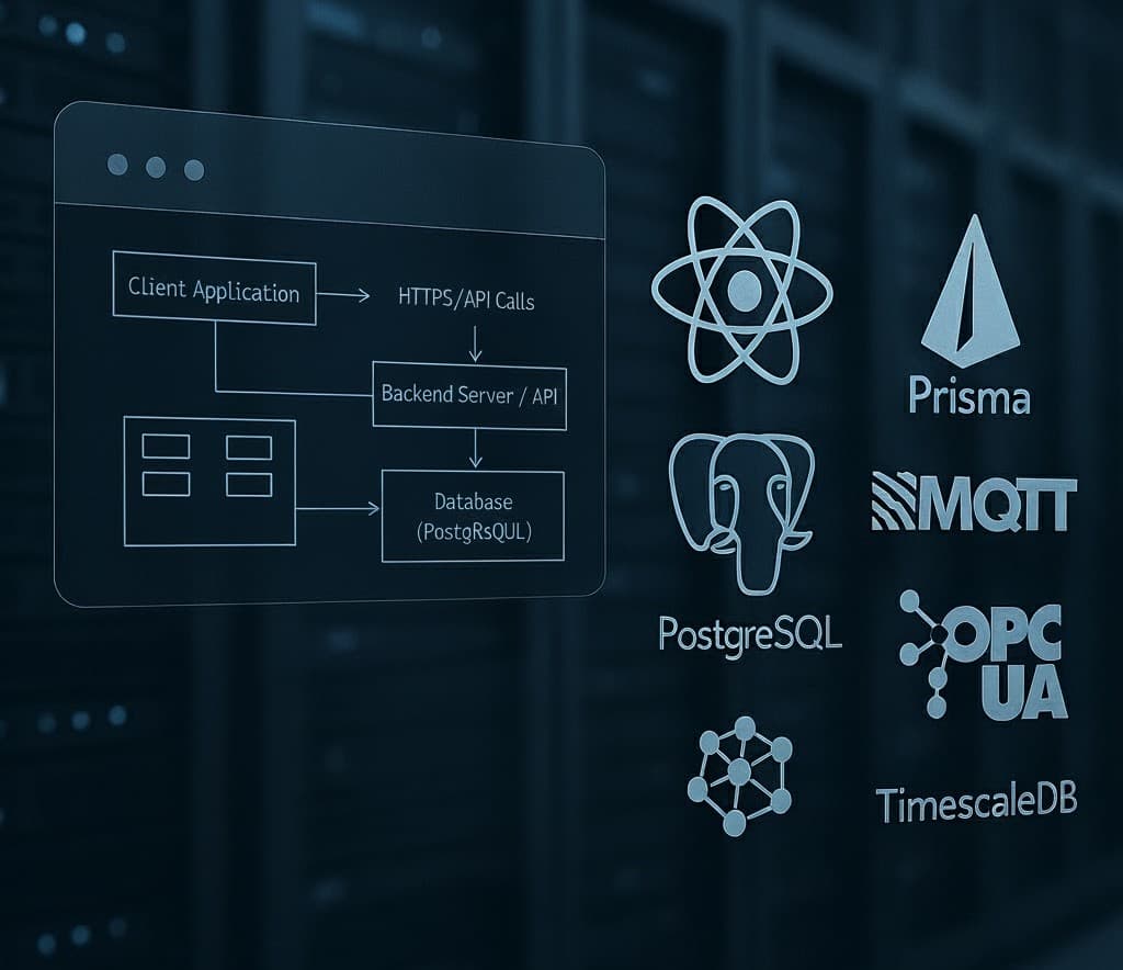 Modern web-based SCADA system dashboard